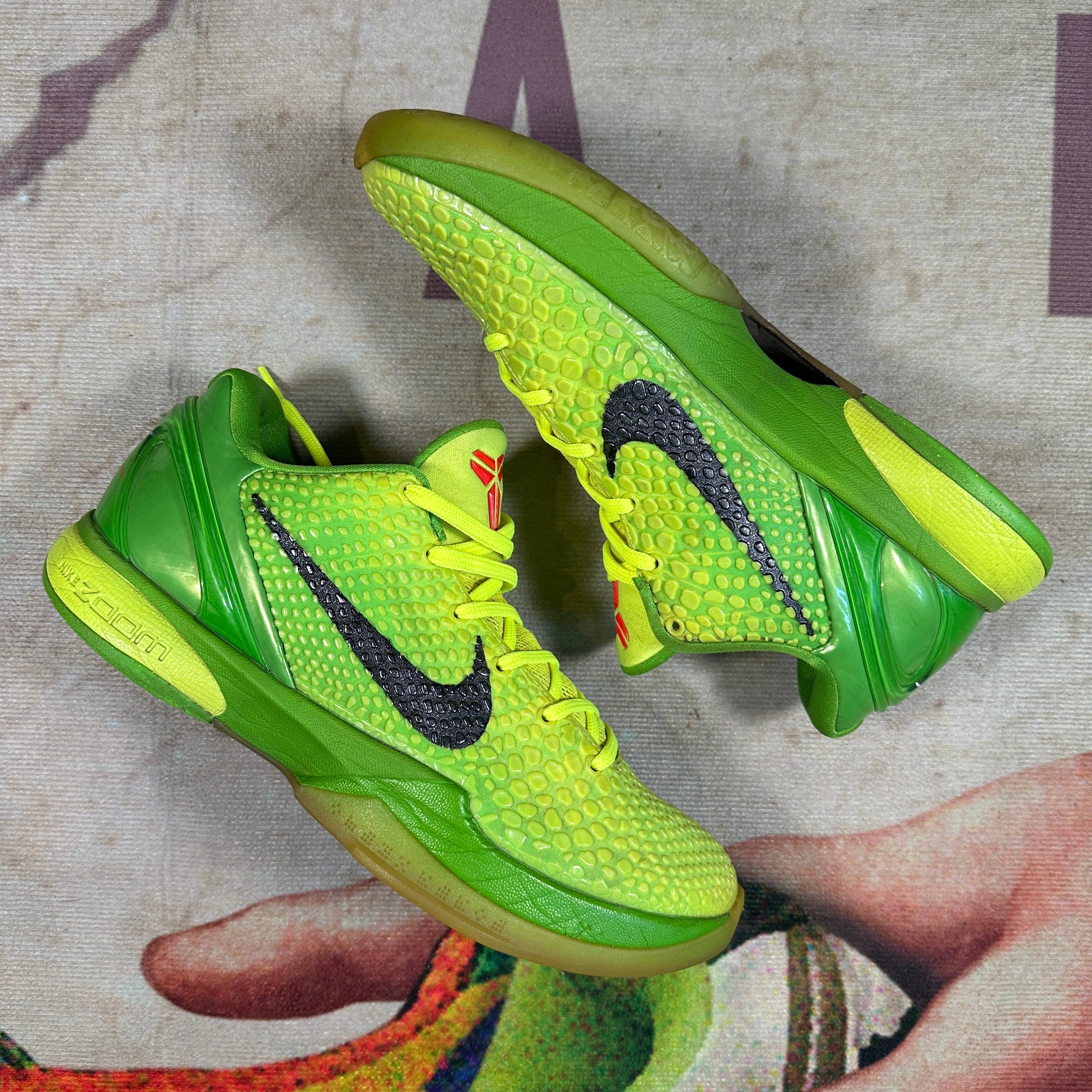 Nike Kobe 6 Protro Grinch 2020 Size 9 CORRECTION