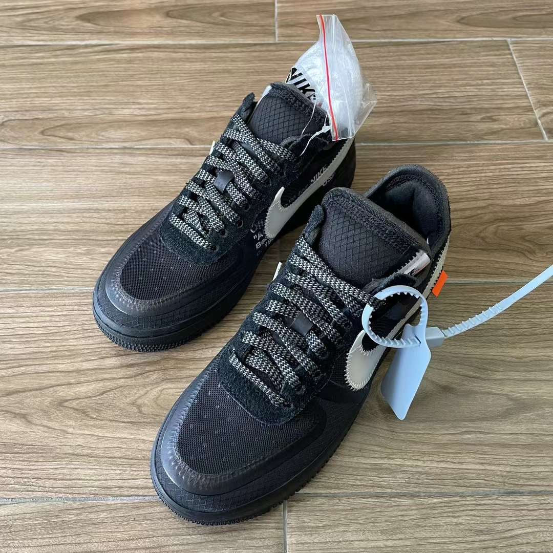 Nike Air Force 1 Low Off-White Black White Size 4