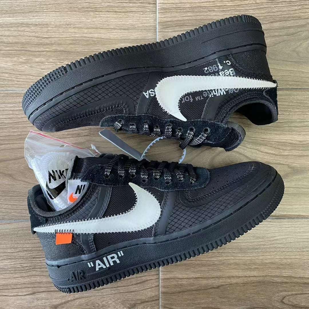 Nike Air Force 1 Low Off-White Black White Size 4